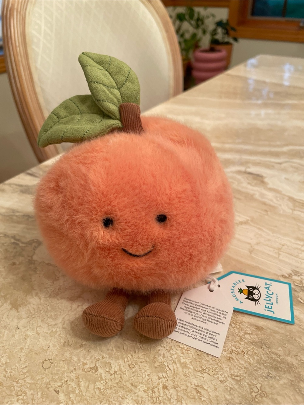 *NWT* Jellycat Amuseables Peach Plush AUTHENTIC
